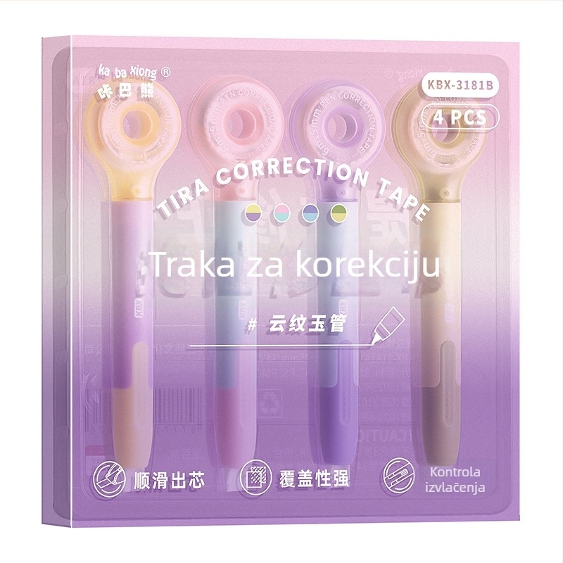 Kappa bear korekcijska traka u obliku olovke, povlačna verzija, tiha i glatka
