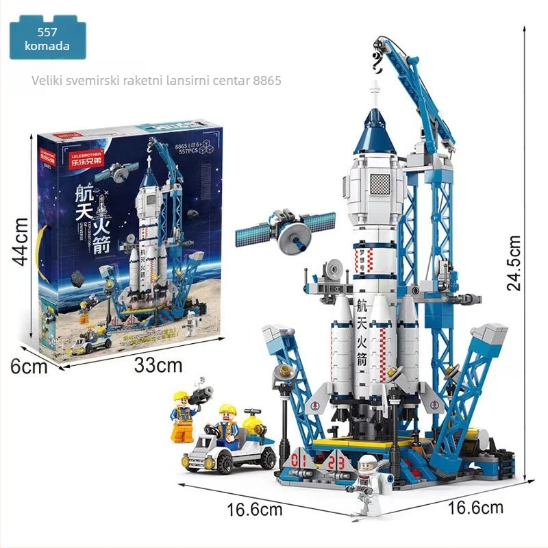 LELE BROTHER LEGO kompatibilno: svemirsko, vojno i vatrogasno robot-puzle blokovi za djecu, ABS plast, 400–800 komada