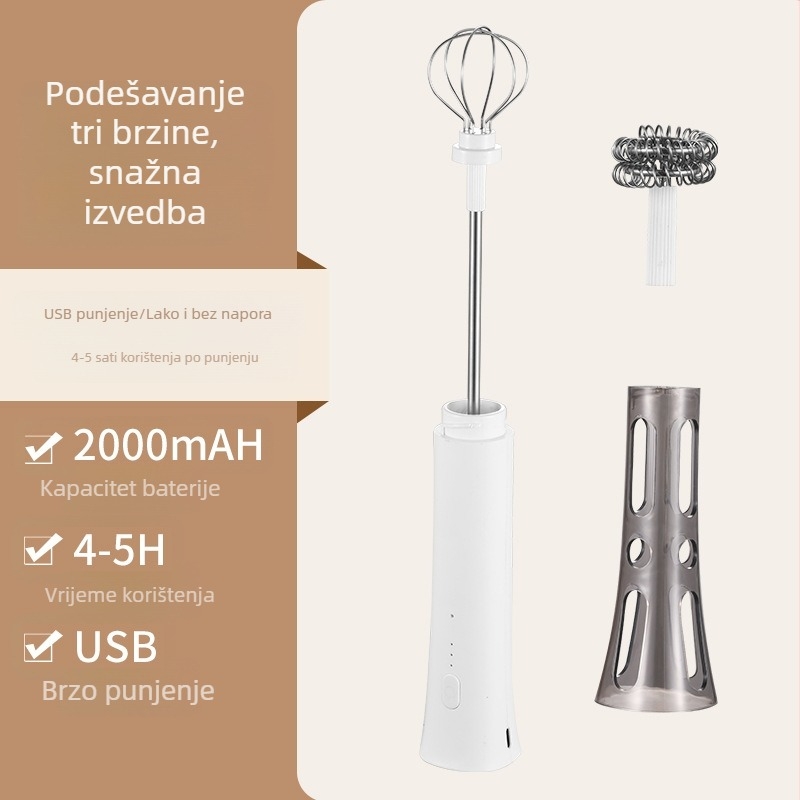 Ručni električni penič za mlijeko za kavu – kompaktan kućni mikser