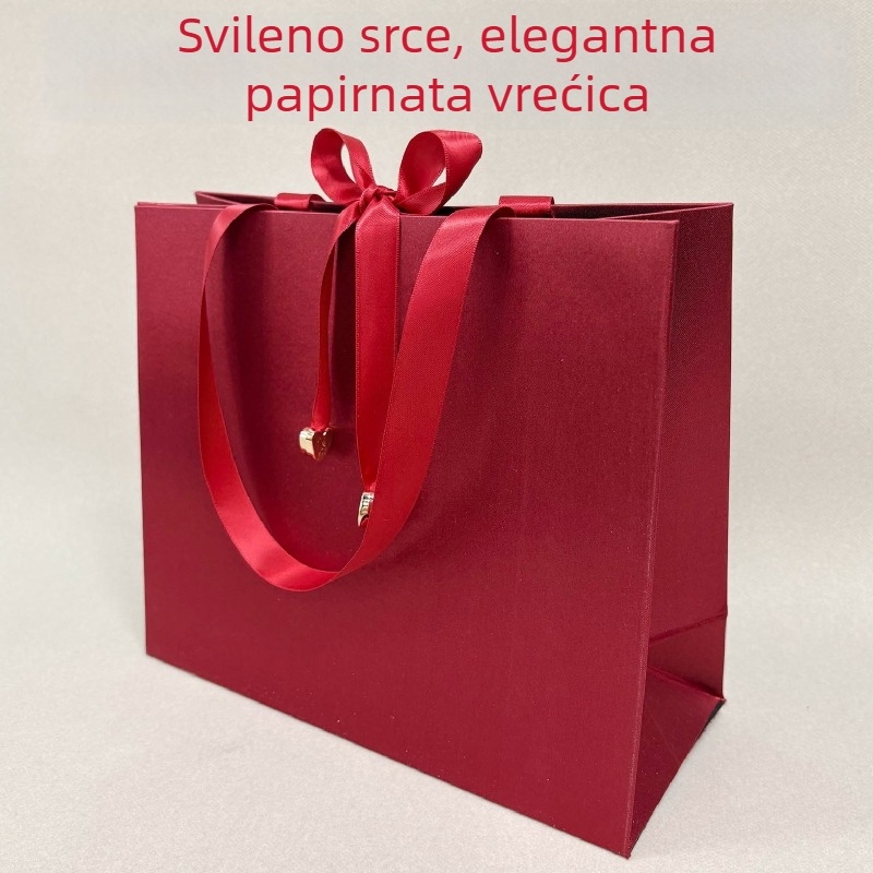Premium platnena torba za darove za nakit, pakiranje nakita, torba za darove s logotipom, vjenčani i blagdanski pokloni