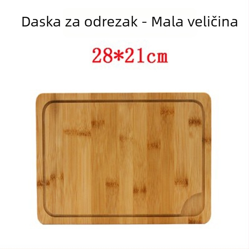 Daska za posluživanje od bambusa - daska za pizzu, okrugla ili četvrtasta, promjer 20 cm