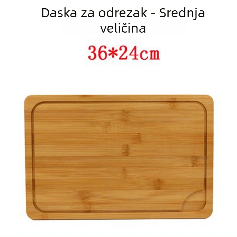 Daska za posluživanje od bambusa - daska za pizzu, okrugla ili četvrtasta, promjer 20 cm