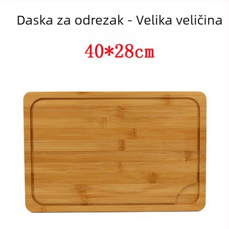 Daska za posluživanje od bambusa - daska za pizzu, okrugla ili četvrtasta, promjer 20 cm