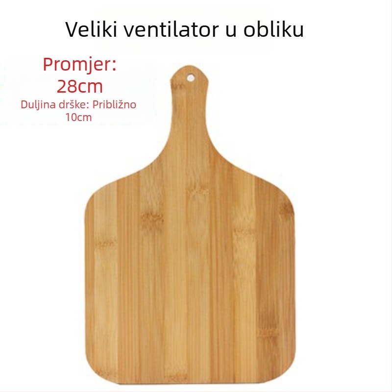 Daska za posluživanje od bambusa - daska za pizzu, okrugla ili četvrtasta, promjer 20 cm