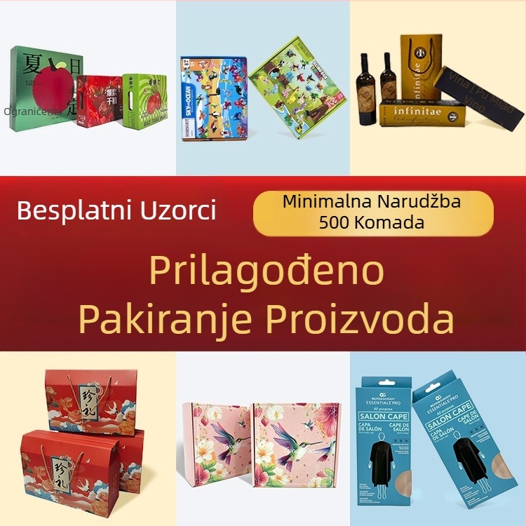 Dvostruka kutija za darove za odjeću s visokorezolucijom bojom tlače na kutiji u obliku aviona, luksuzno pakiranje, prilagodljiva mala serija