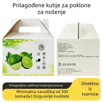 Kutije za voće od valovitog kartona, prilagođena višebojna tiskovina, ambalaža hrane, luksuzne šarene kutije i kutije za poklone, izrađene po vašem dizajnu
