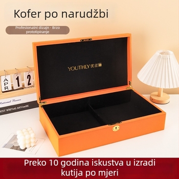 PU kožna kutija za darove za čaj, orašaste plodove i mooncakes — prilagodljiva luksuzna kožna kutija