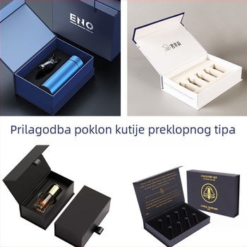 Premium kutija za poklon u stilu knjige sa dvostrukim otvaranjem za čaj, esencijalna ulja, kozmetiku i termos čašu