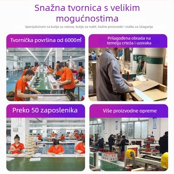 Kutija za pakiranje satova i nakita, minimalistička kožna kutija za darove za satove i dodatke