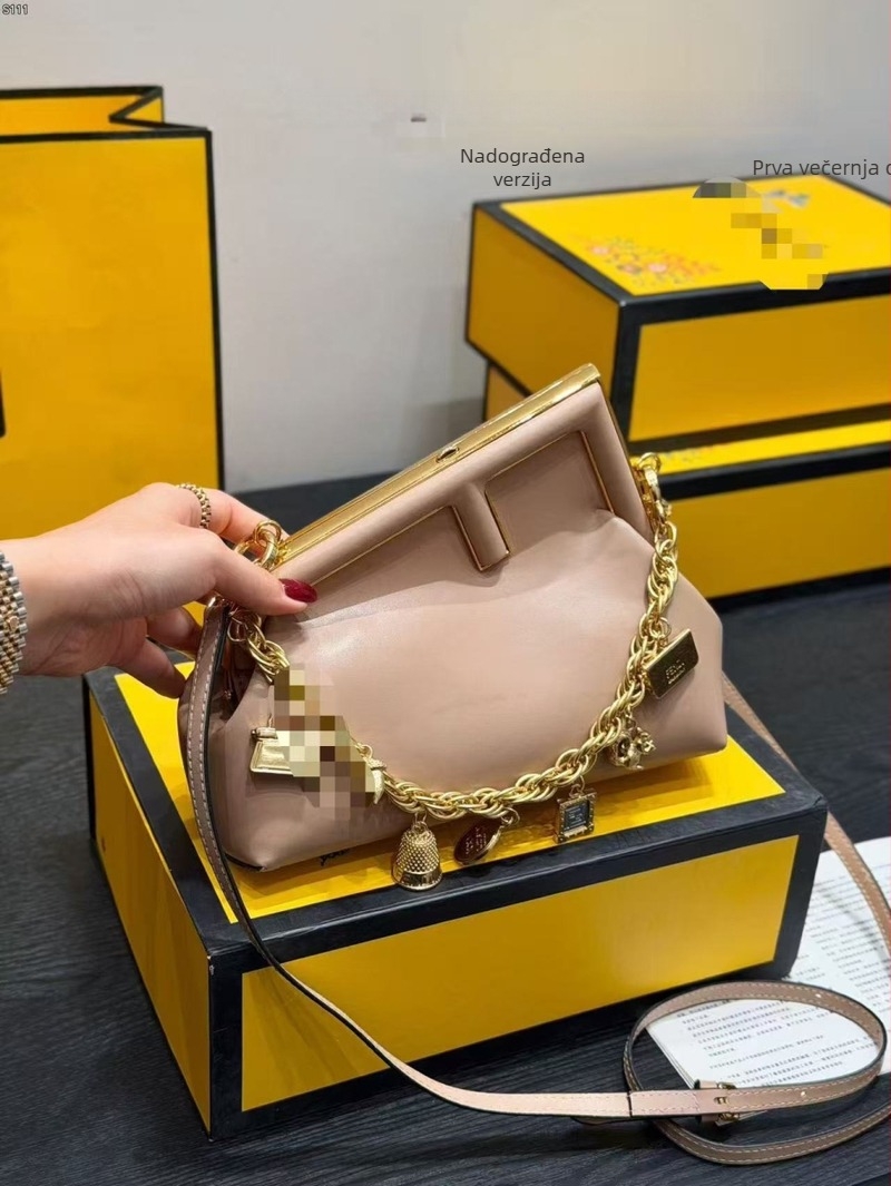 Clutch torbica od prave kože, univerzalna večernja torba, oblaka oblika sa zatvaračem, torba za nošenje preko jednog ramena ili crossbody