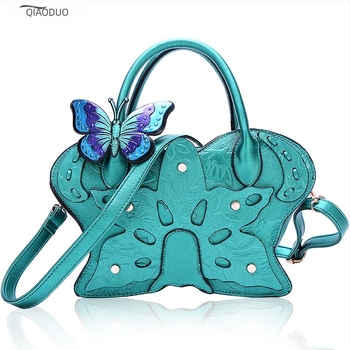 Qiaoduoduo 2026 proljeće: crossbody torba u korejskom stilu s oslikanim leptirom, vintage etno ženska torba