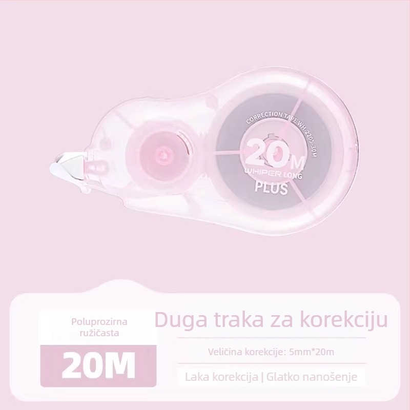 Plus korektivna traka za učenike, velika kapaciteta, zamjenjiva jezgra, duljina 20 ili 30 m