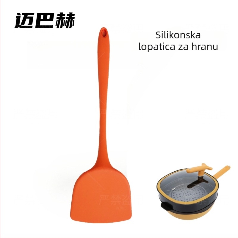 Silikonska spatula za wok, neprijanjajuća, hrana kvalitete, tiha, otporna na visoke temperature
