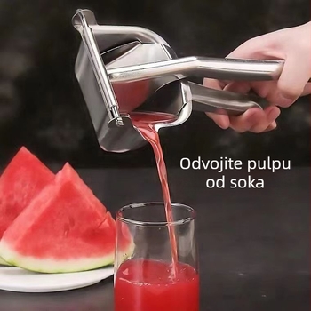 Premium ručni sokovnik, 304 nehrđajući čelik, prenosni za naranče, limune, granatu i šećernu trsku, za kućnu upotrebu