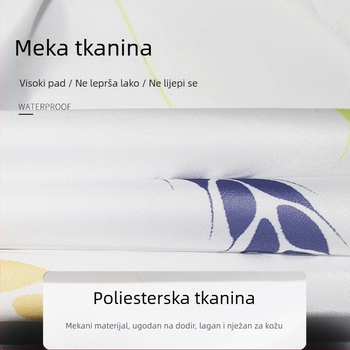 Poliester zavjesa za tuširanje u kupaoni - vodootporna i otporna na plijesan, pregradna zavjesa, zavjesa za tuš, zavjesa za prozor, nordijski stil, visokokvalitetan set, bez bušenja