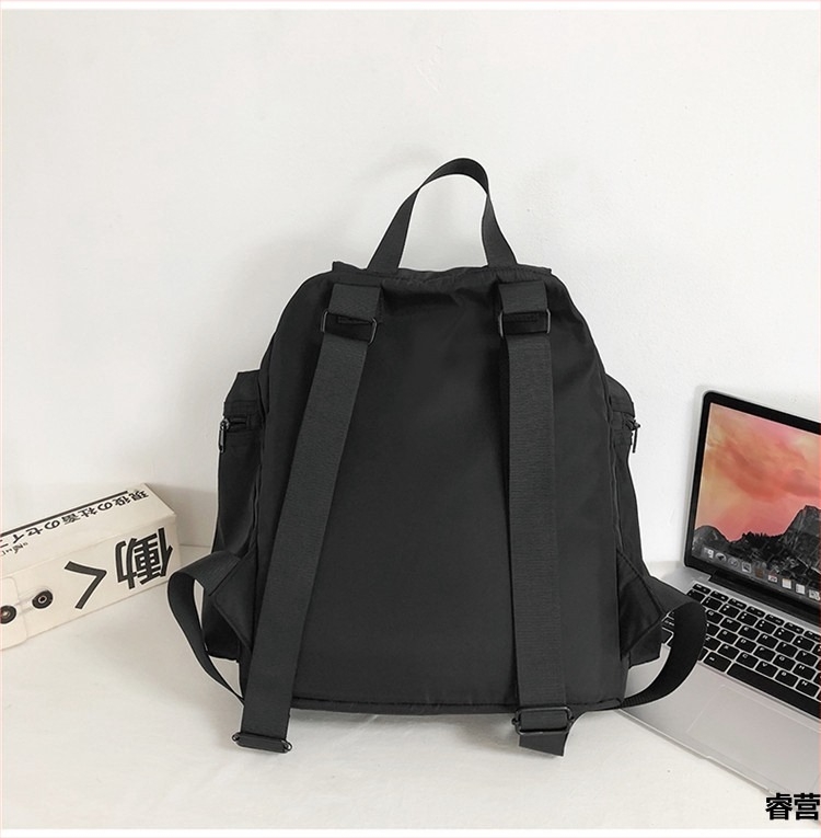 Naylon ruksak Harajuku, urbani stil, unisex, 36–55 L, pretinac za 16-inčni prijenosnik, za outdoor i studentsku upotrebu