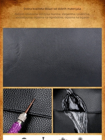 Muška torba za vježbanje od PU kože, crossbody preko ramena, velika kapaciteta 20–35L