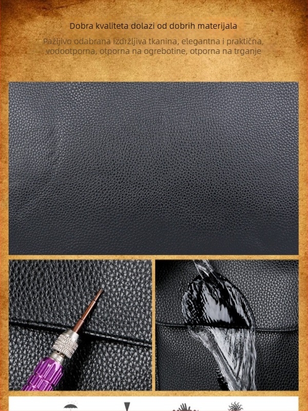 Muška torba za vježbanje od PU kože, crossbody preko ramena, velika kapaciteta 20–35L