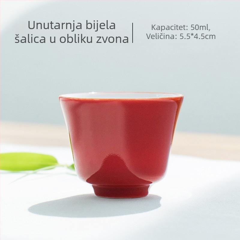 Elegantna porcelanska čajna šalice u kung fu stilu, mala šalica čaja