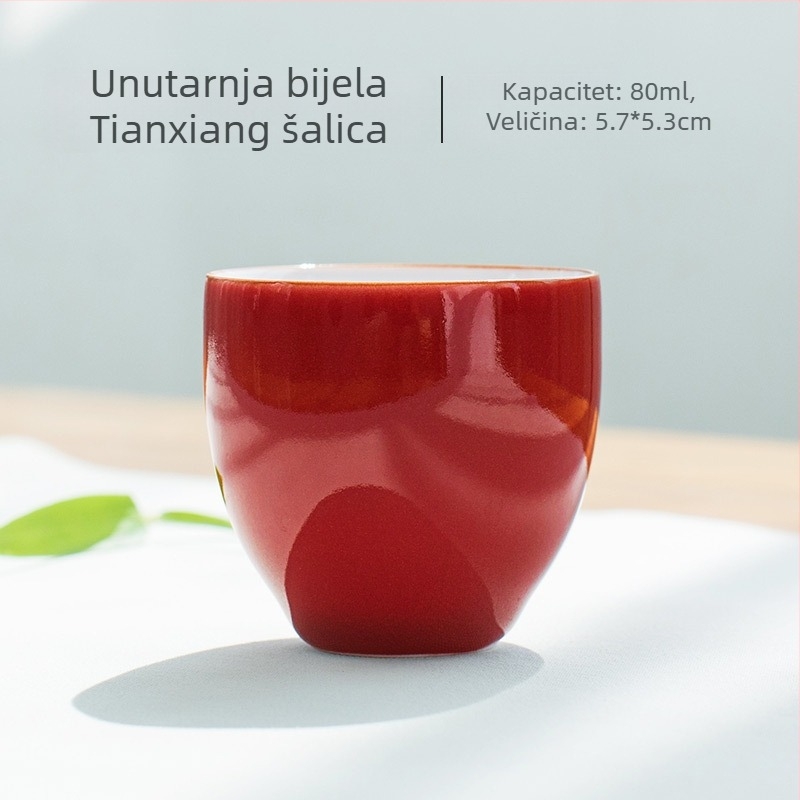 Elegantna porcelanska čajna šalice u kung fu stilu, mala šalica čaja