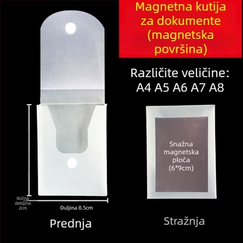 Kutija za dokumente s magnetskom kopčom i Kanban kutijom – PP materijal, model L-DD