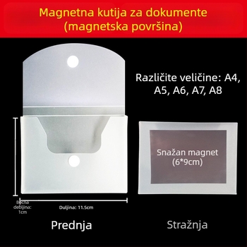 Kutija za dokumente s magnetskom kopčom i Kanban kutijom – PP materijal, model L-DD