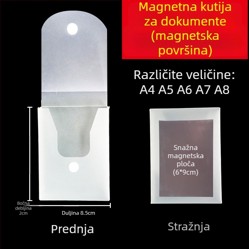 Kutija za dokumente s magnetskom kopčom i Kanban kutijom – PP materijal, model L-DD