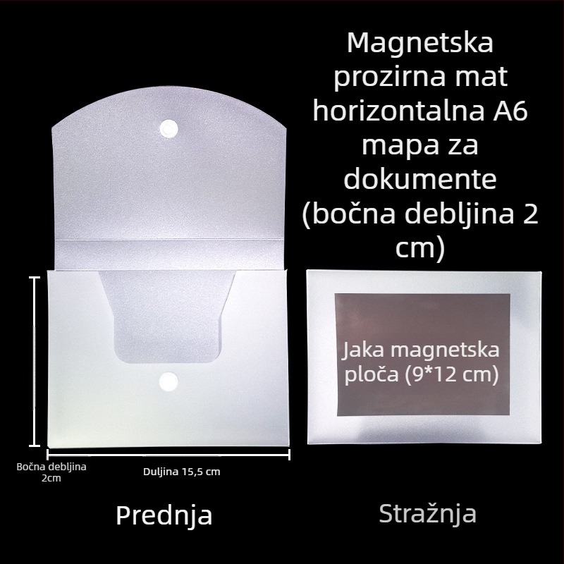 Kutija za dokumente s magnetskom kopčom i Kanban kutijom – PP materijal, model L-DD