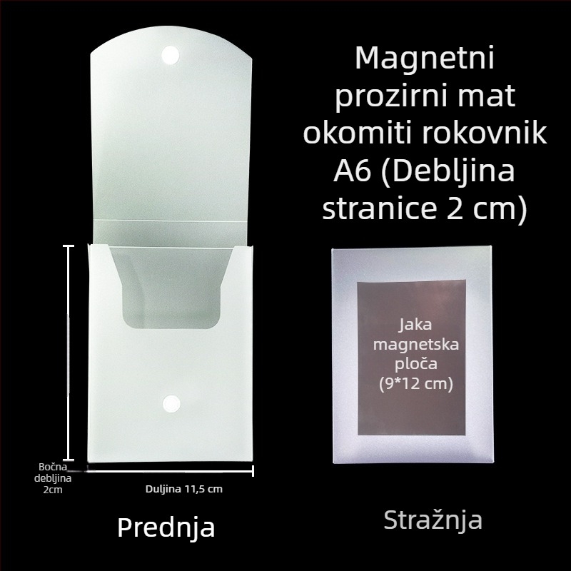Kutija za dokumente s magnetskom kopčom i Kanban kutijom – PP materijal, model L-DD