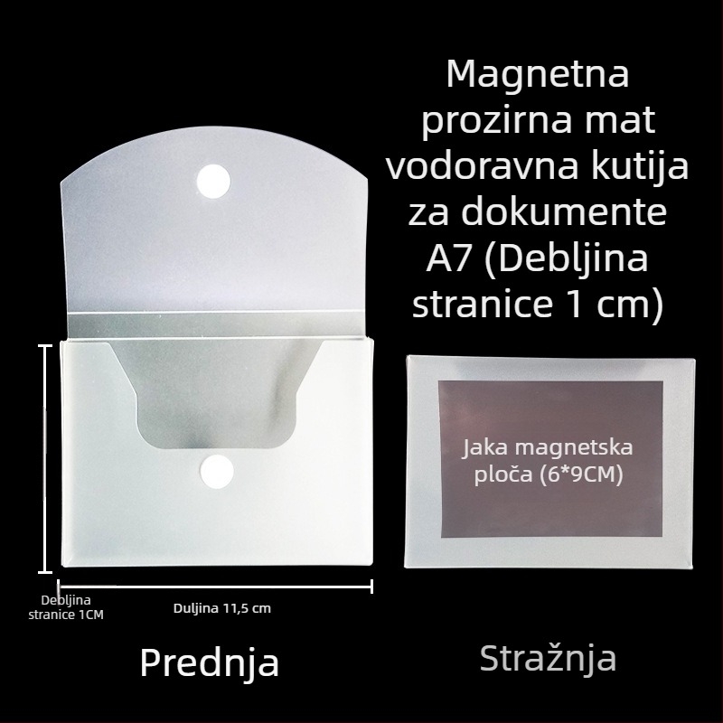Kutija za dokumente s magnetskom kopčom i Kanban kutijom – PP materijal, model L-DD