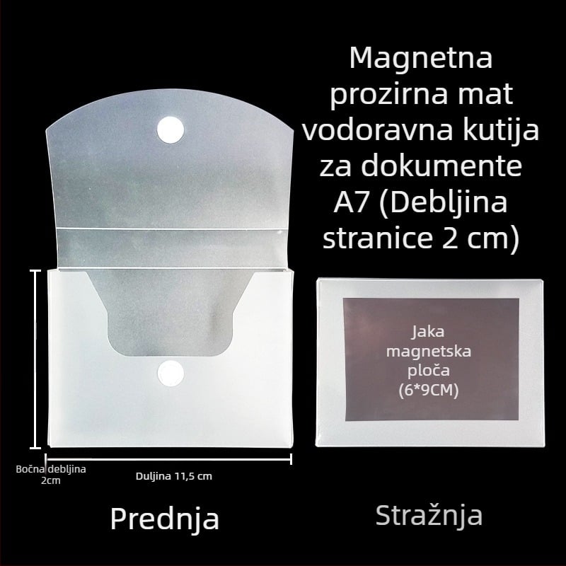 Kutija za dokumente s magnetskom kopčom i Kanban kutijom – PP materijal, model L-DD