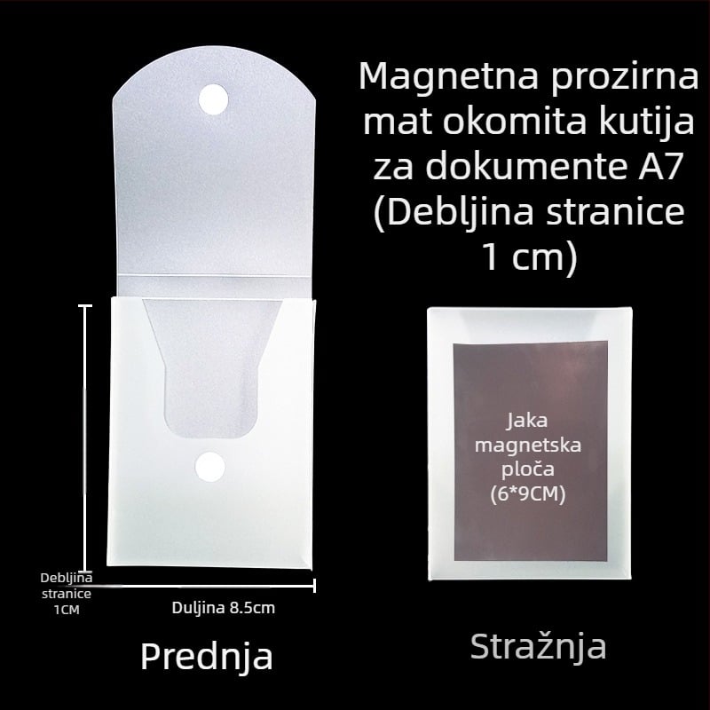 Kutija za dokumente s magnetskom kopčom i Kanban kutijom – PP materijal, model L-DD