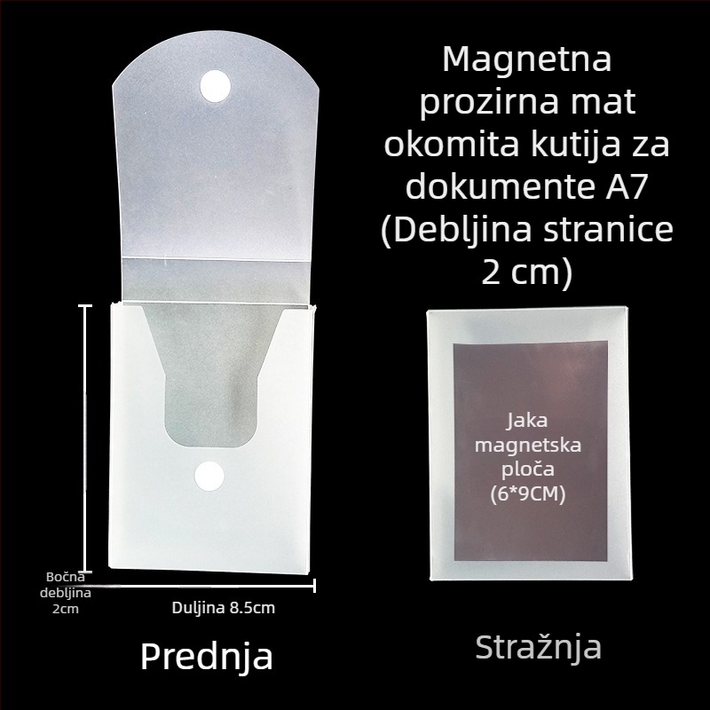 Kutija za dokumente s magnetskom kopčom i Kanban kutijom – PP materijal, model L-DD