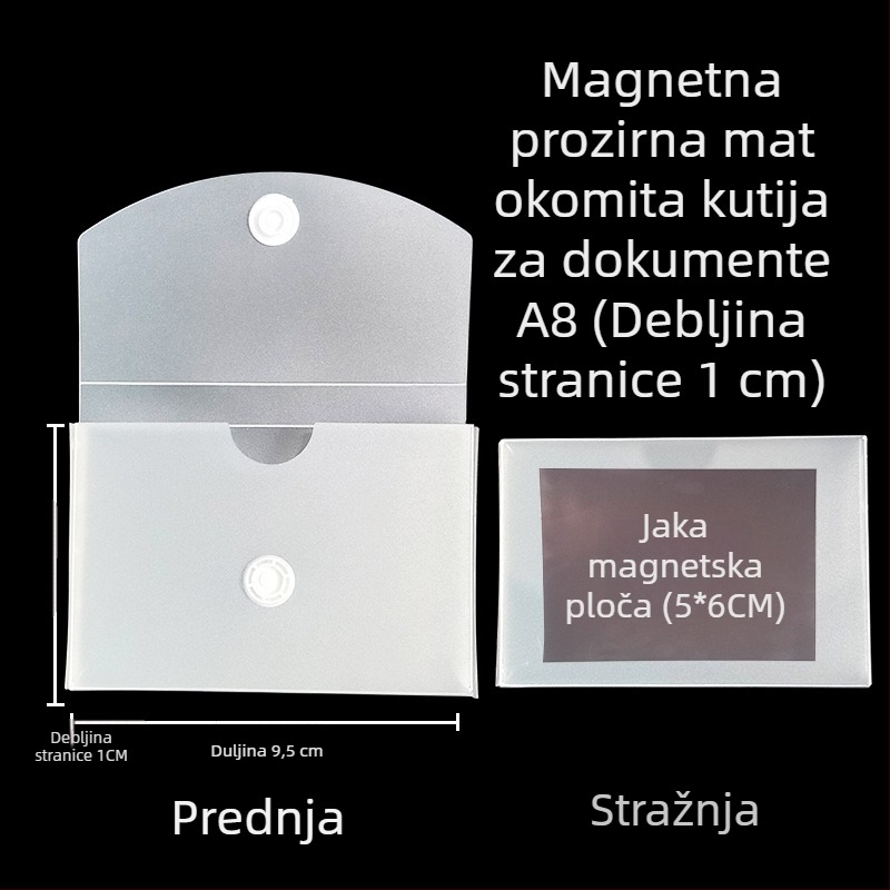 Kutija za dokumente s magnetskom kopčom i Kanban kutijom – PP materijal, model L-DD