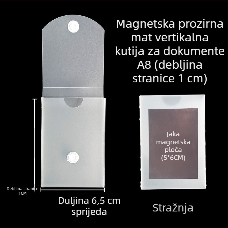 Kutija za dokumente s magnetskom kopčom i Kanban kutijom – PP materijal, model L-DD