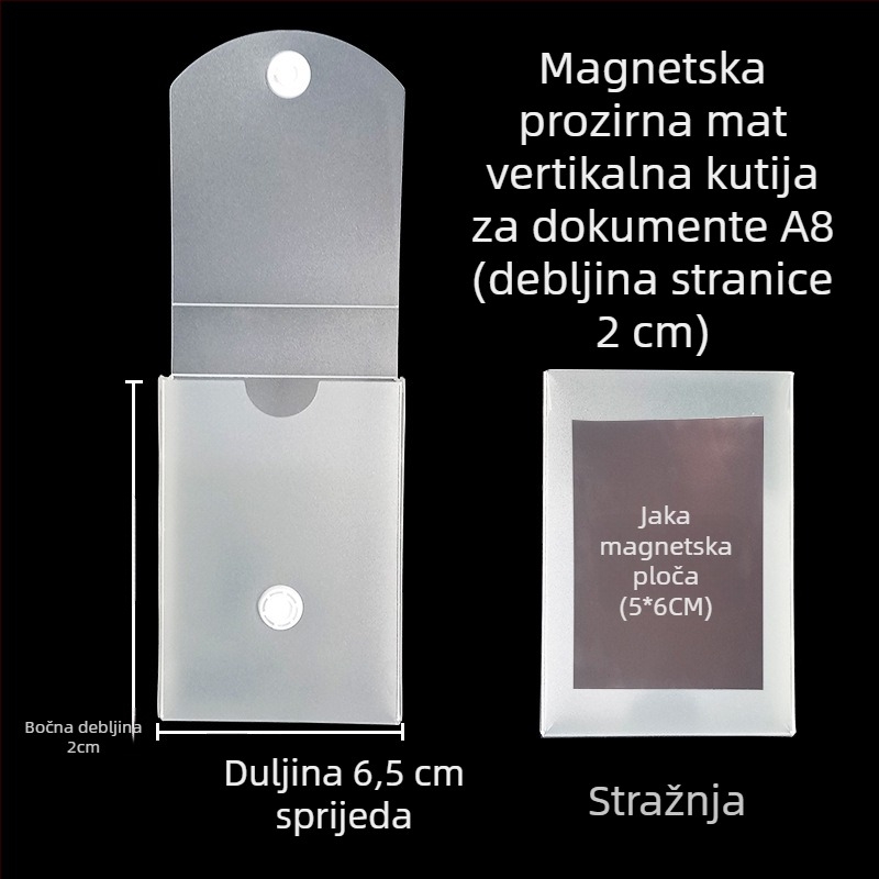 Kutija za dokumente s magnetskom kopčom i Kanban kutijom – PP materijal, model L-DD