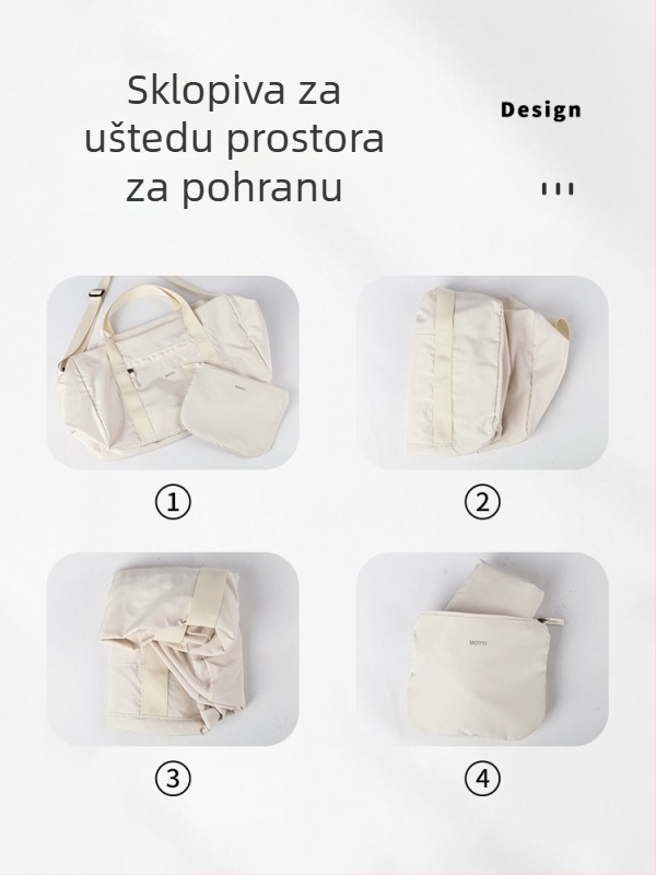Unisex torba za putovanje velike kapacitete za teretanu, skladištenje i plivanje – minimalistički dizajn
