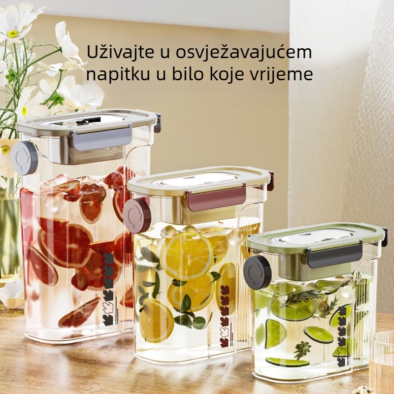 Laipai Boca za hladno infuziranje čaja s velikim kapacitetom, pogodna za hladnjak, za sokove i napitke