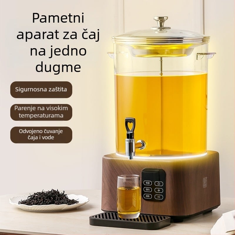 Električni spremnik za kuhanje čaja – pametan aparat za pripremu čaja s velikim filtracijskim spremnikom, za kućnu i poslovnu upotrebu u milk tea dućanima