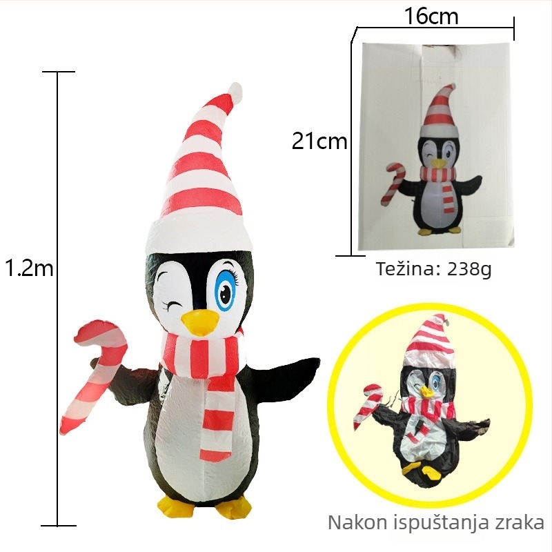 Ekskluzivne prilagođene božićne napuhane dekoracije za panoramske proslave