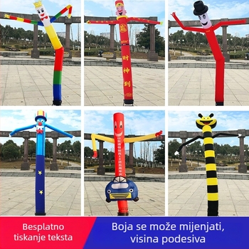 Nafukljiva klaun lutka s mahanjem rukama, zvjezdani luk za Dan djece, Godina zmaja, Bog bogatstva