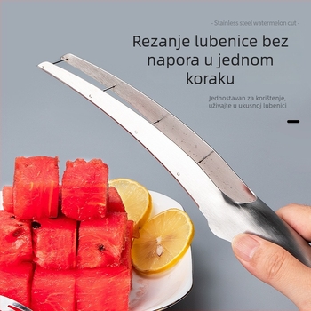 Alat za rezanje lubenice s poboljšanom ručkom — nož za sjeckanje lubenice i voćne kockice