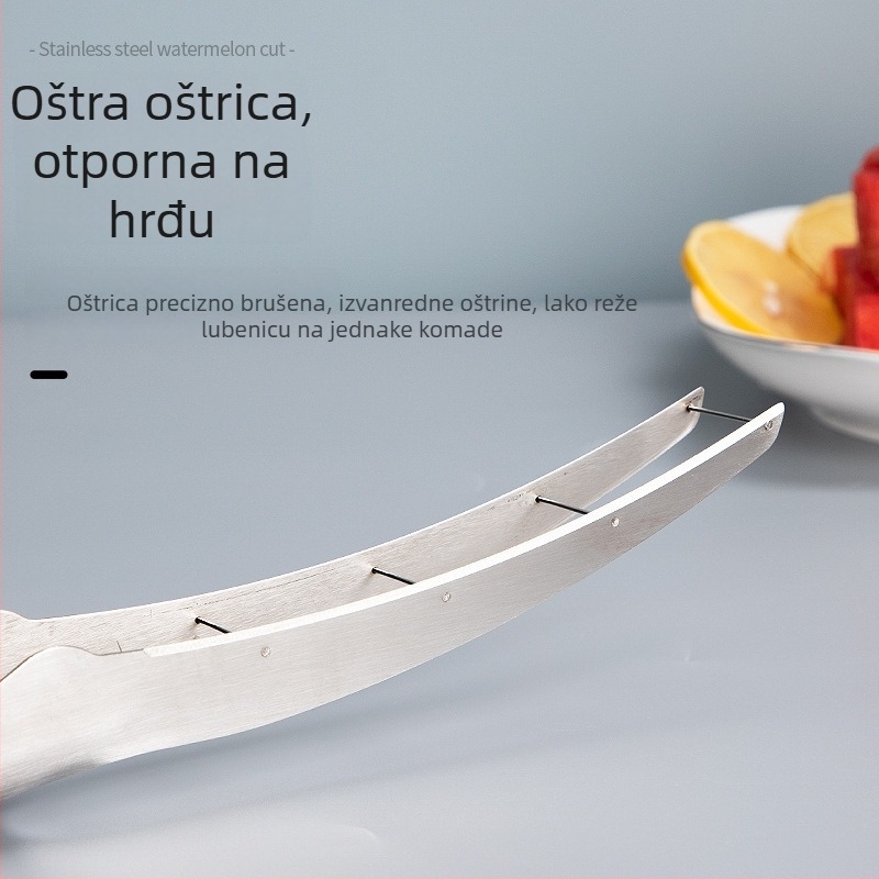 Alat za rezanje lubenice s poboljšanom ručkom — nož za sjeckanje lubenice i voćne kockice