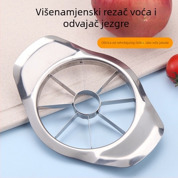 Nehrđajući rezač za jabuke s uklanjanjem jezgre