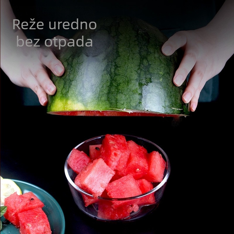Nehrđajući čelični dvoglavi rezač dinje i odjeljivač voća, višenamjenski rezač