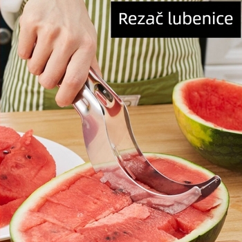 Nehrđajući čelični rezač lubenice – rezanje na kockice i vađenje pulpe, kuhinjski alat