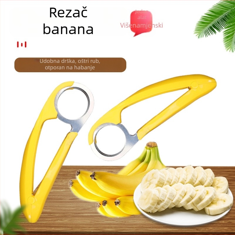 Nerđajući čelik – alat za banane, odvojivač voća i nož za rezanje