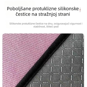 Okrugla unutarnja podloga za vježbanje s tlomnim slojem za preskakanje užeta, protuklizna tiha joga podloga
