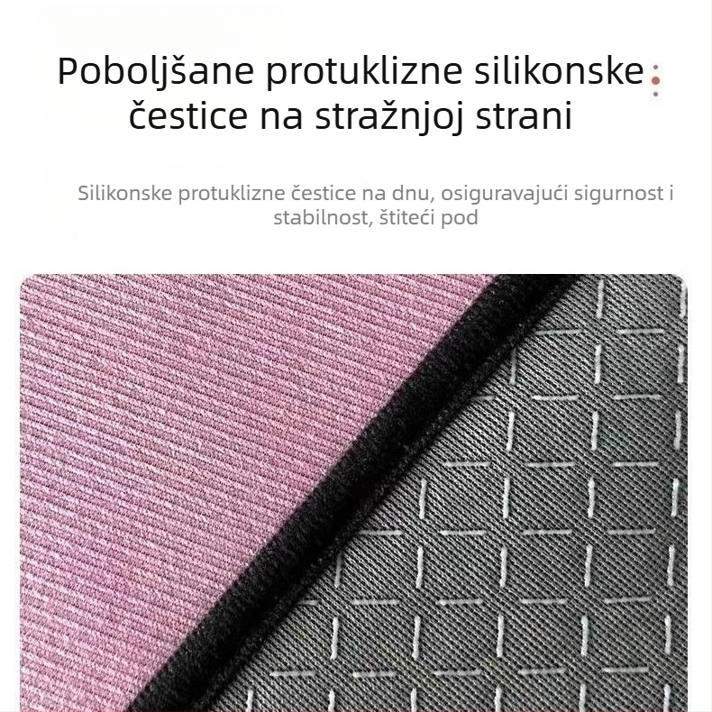 Okrugla unutarnja podloga za vježbanje s tlomnim slojem za preskakanje užeta, protuklizna tiha joga podloga