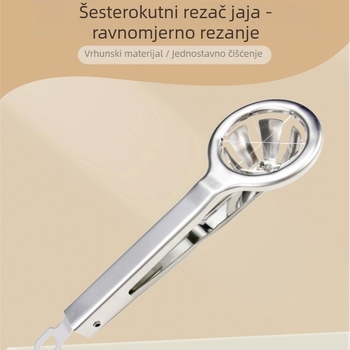 Višenamjenski rezač jaja od 304 nehrđajućeg čelika, za kućnu upotrebu